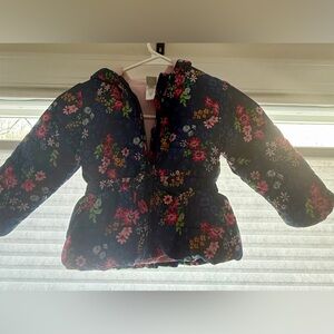 Little Me Floral Puffer Jacket
